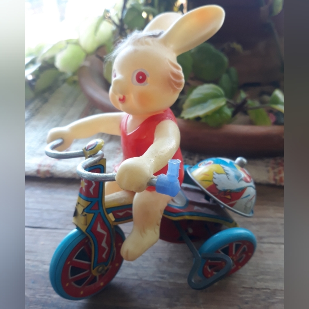 Vintage metal and plastic toy